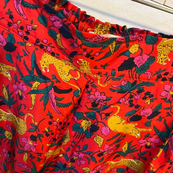 NWOT J.Crew Collection silk Twill jungle cat pants size 00 - Picture 5 of 12